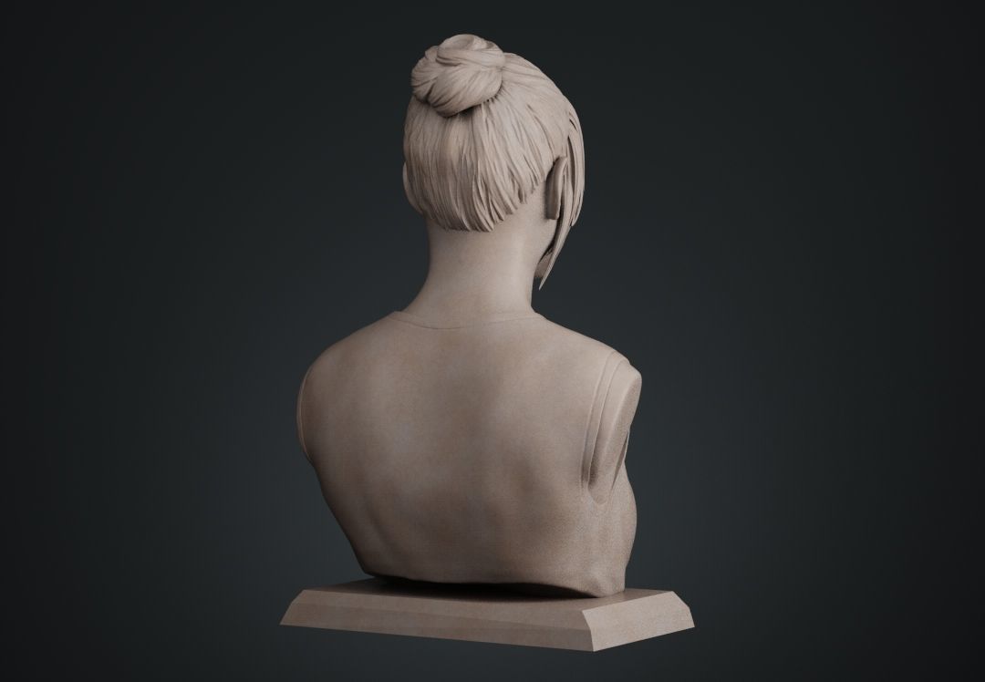 Ana de Armas bust 3D print model_9