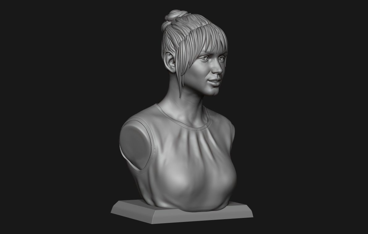 Ana de Armas bust 3D print model_20