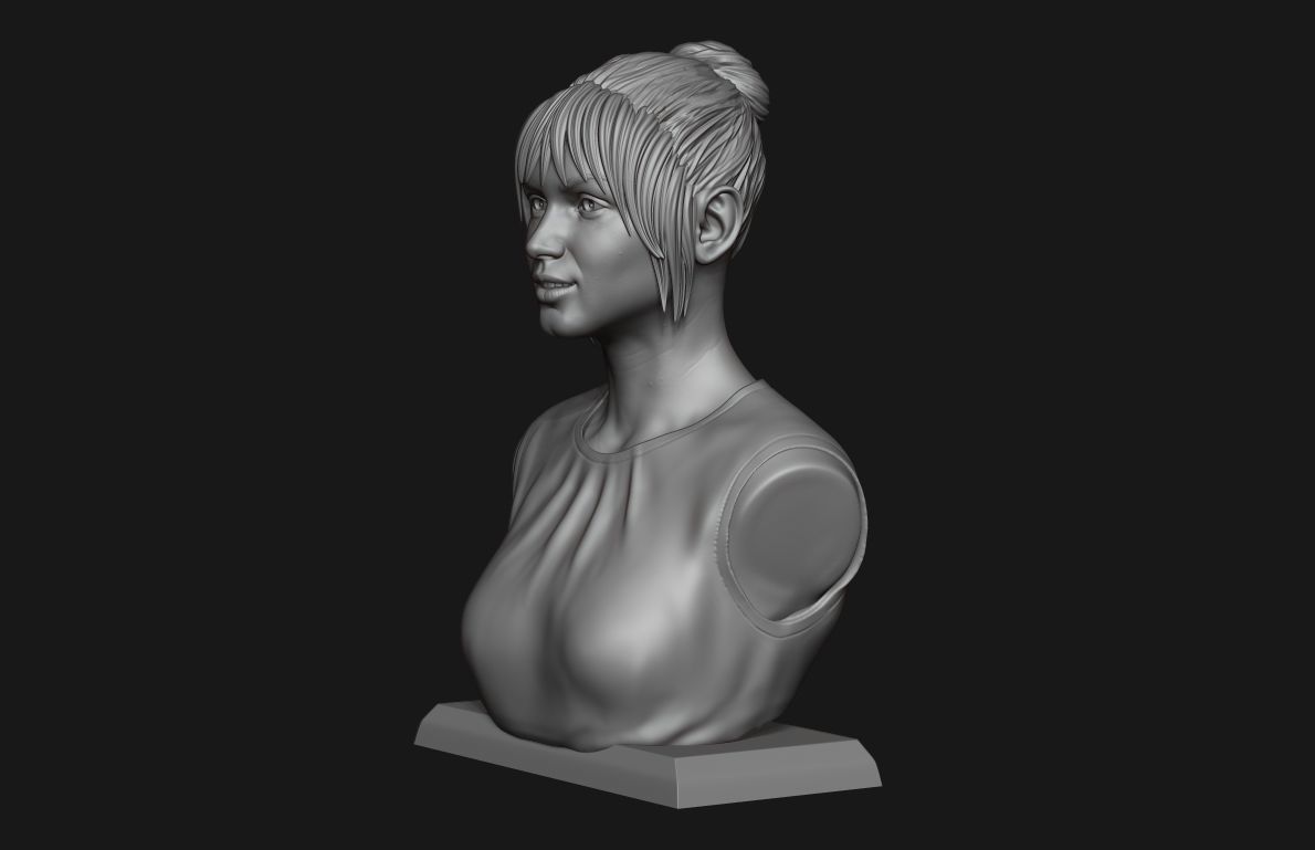 Ana de Armas bust 3D print model_19