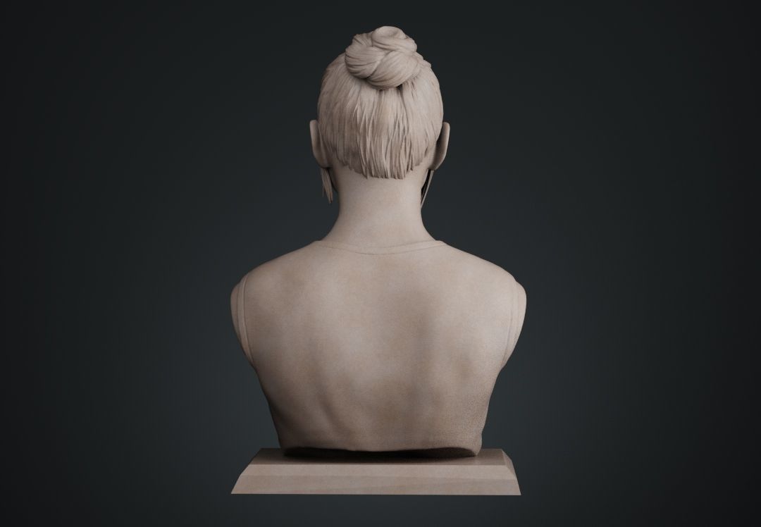 Ana de Armas bust 3D print model_10