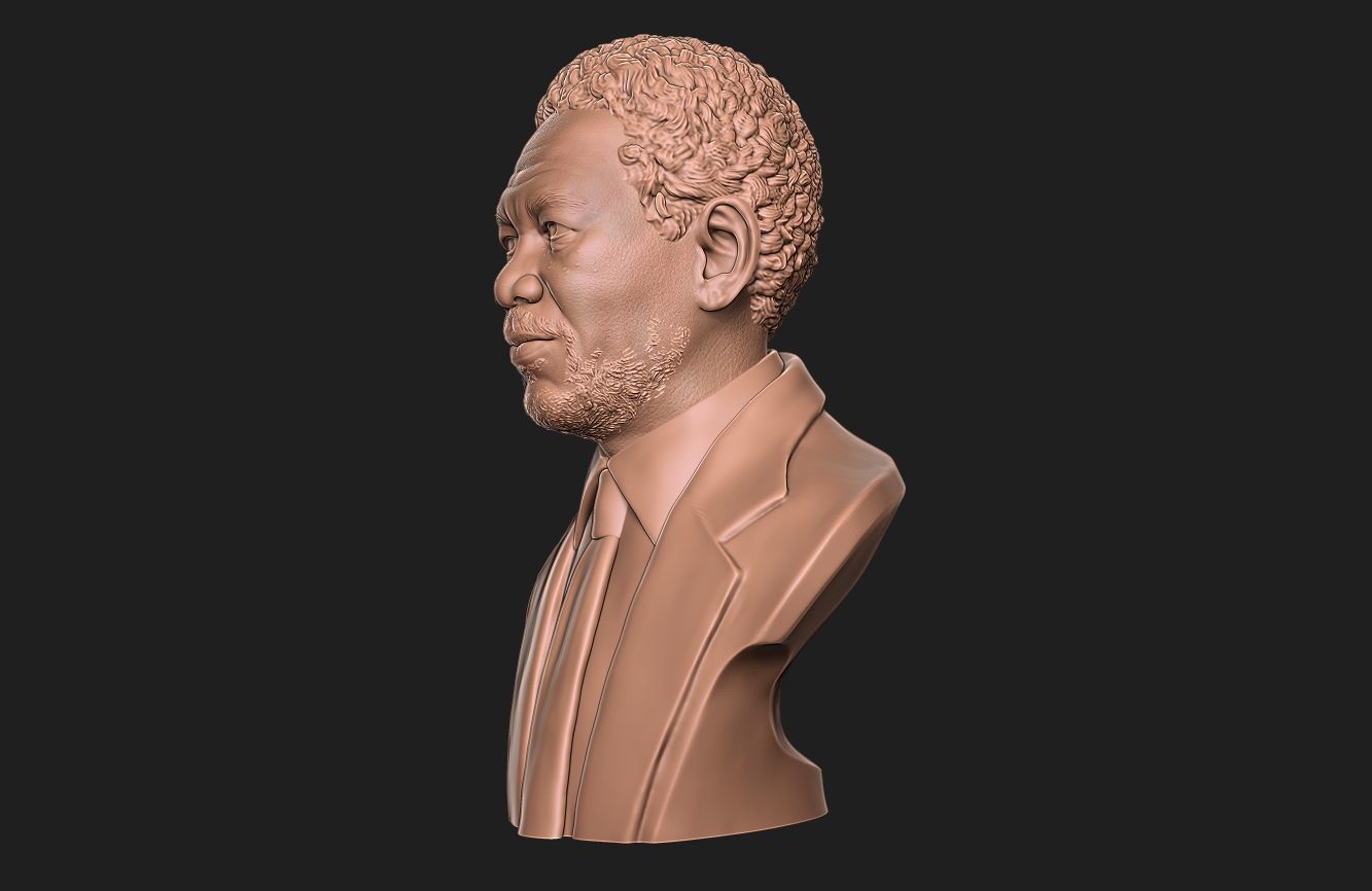 Morgan Freeman Bust 3D print model_23