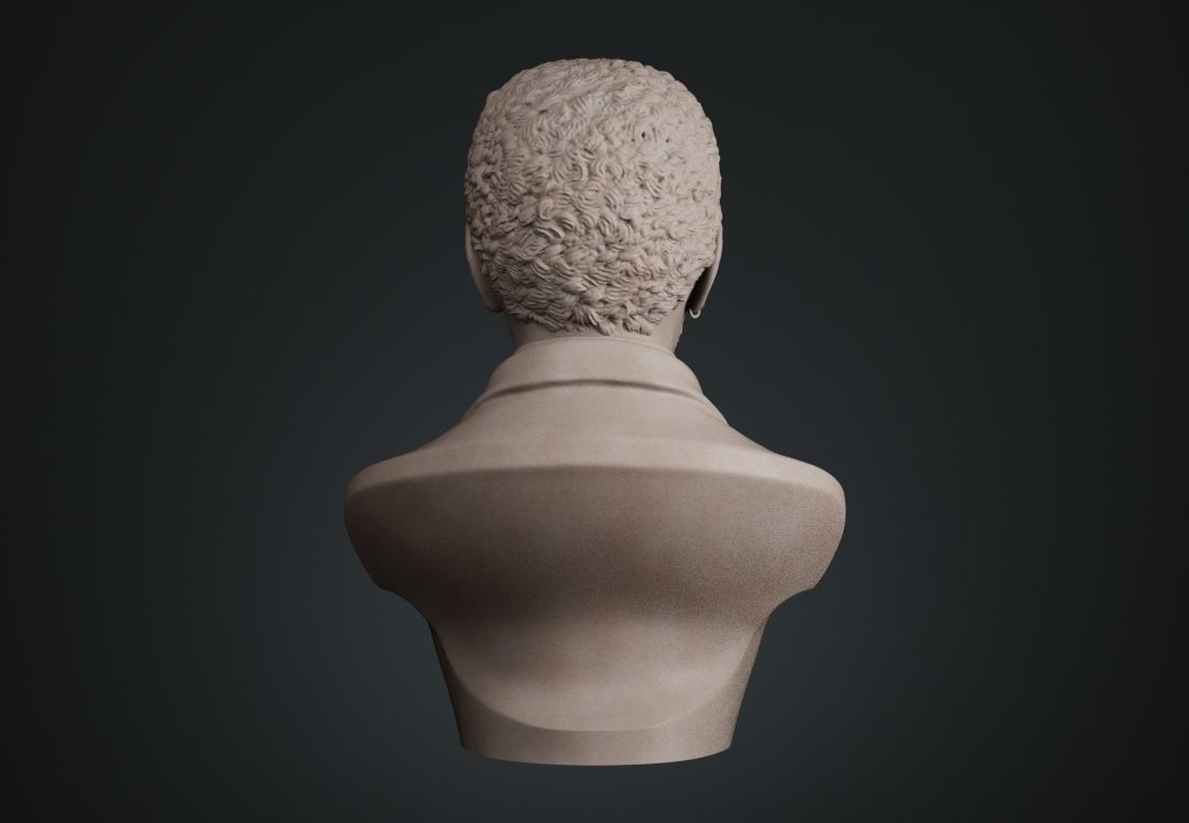 Morgan Freeman Bust 3D print model_11