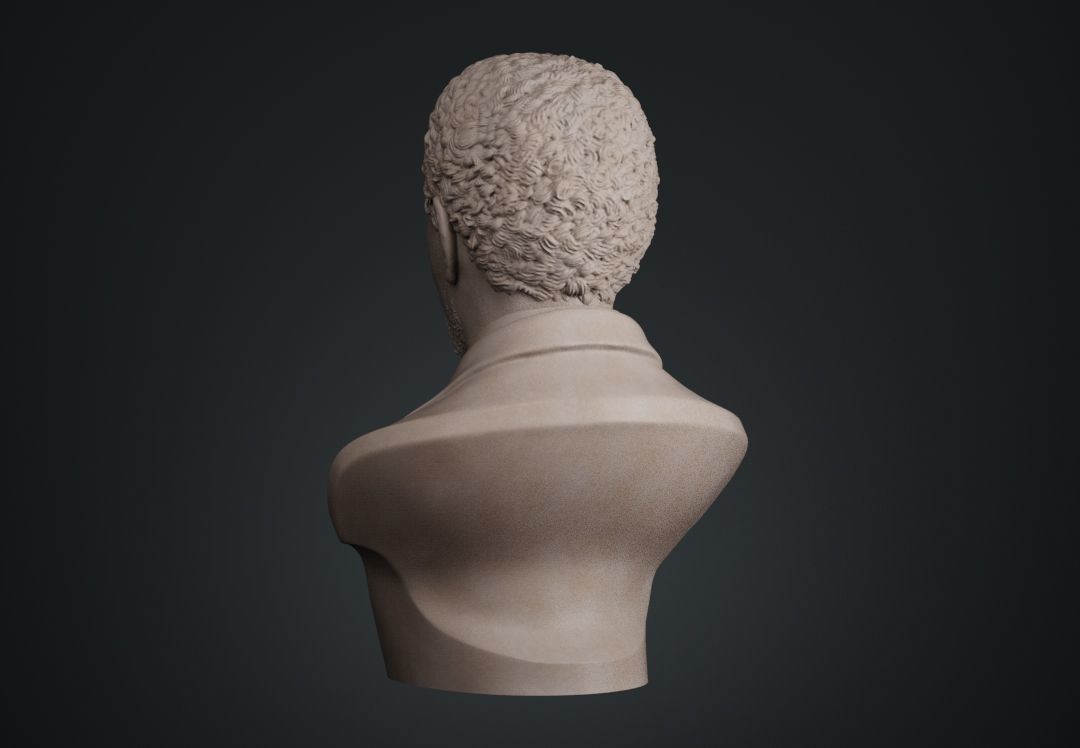 Morgan Freeman Bust 3D print model_12