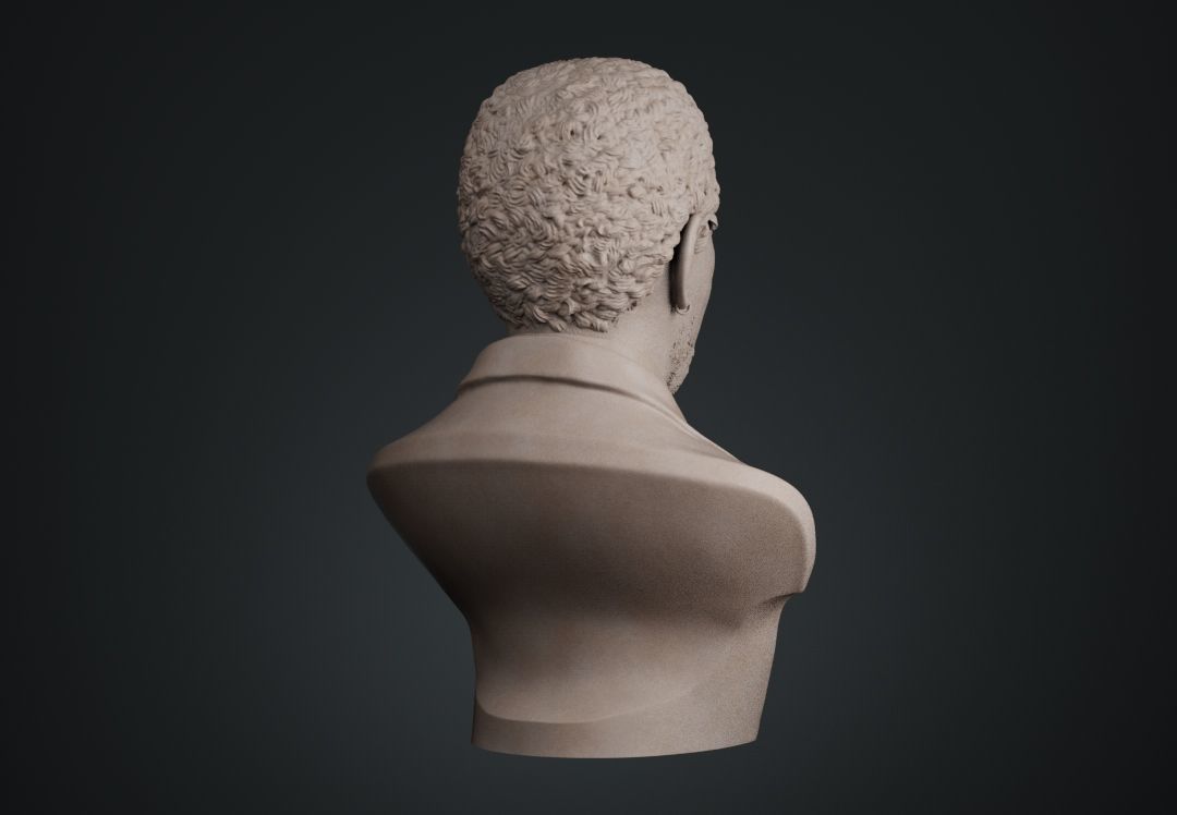 Morgan Freeman Bust 3D print model_10