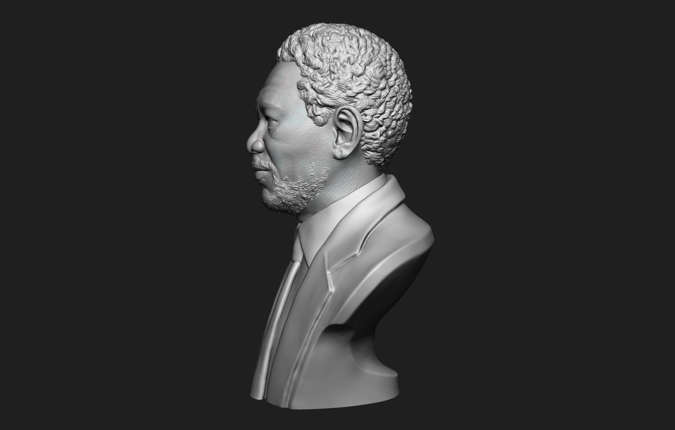 Morgan Freeman Bust 3D print model_18