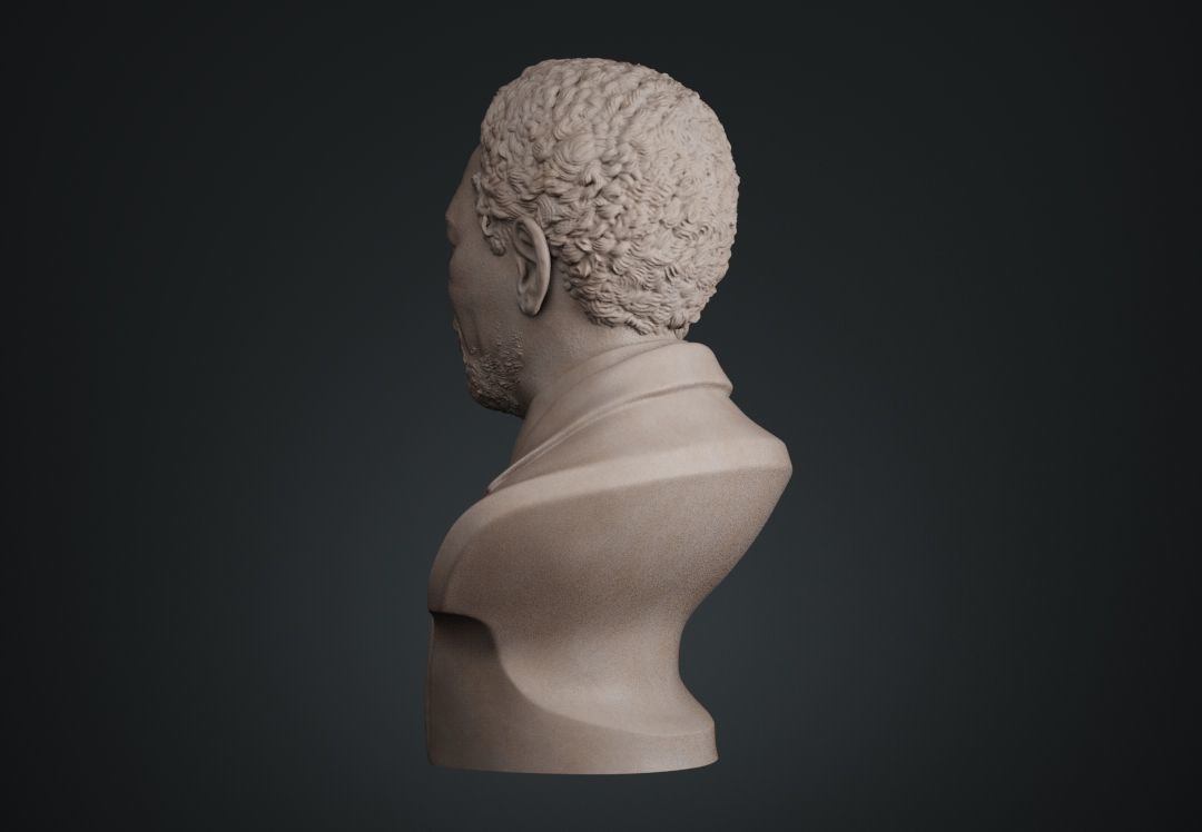 Morgan Freeman Bust 3D print model_13