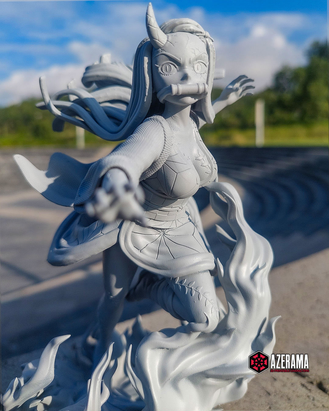 Nezuko Awakened Form STL Ready for 3D Printing 3D print model_6