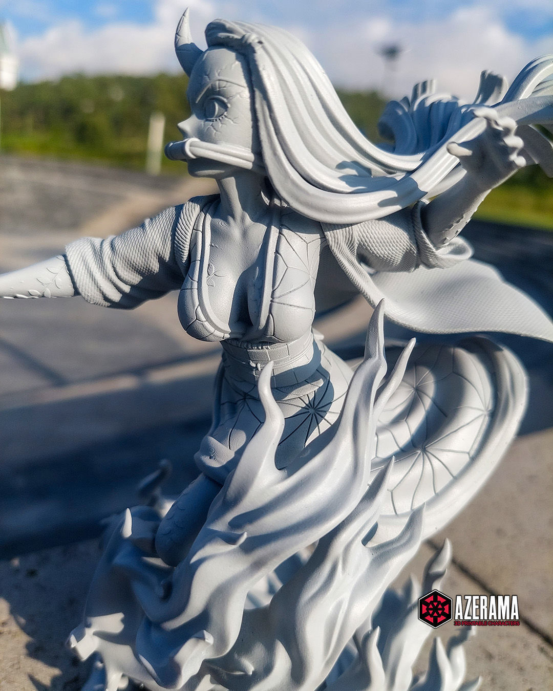 Nezuko Awakened Form STL Ready for 3D Printing 3D print model_8