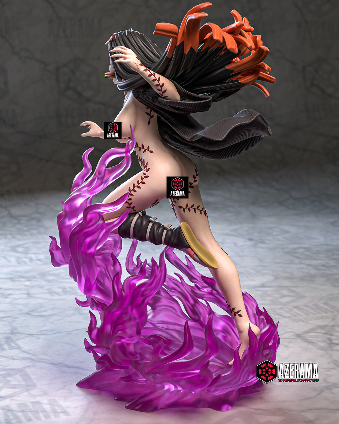 Nezuko Awakened Form NSFW STL Ready for 3D Printing 3D print model_7