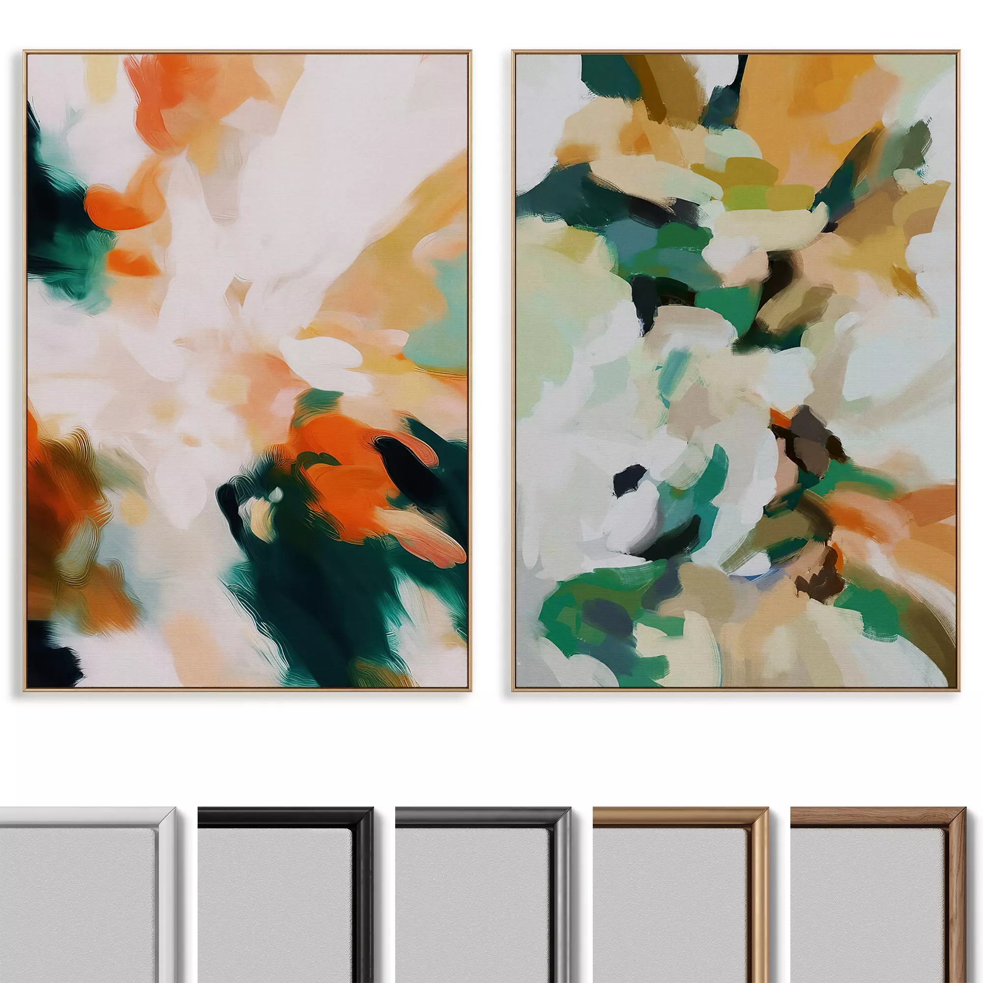 Abstract Painting Frame set 014 3D model_0