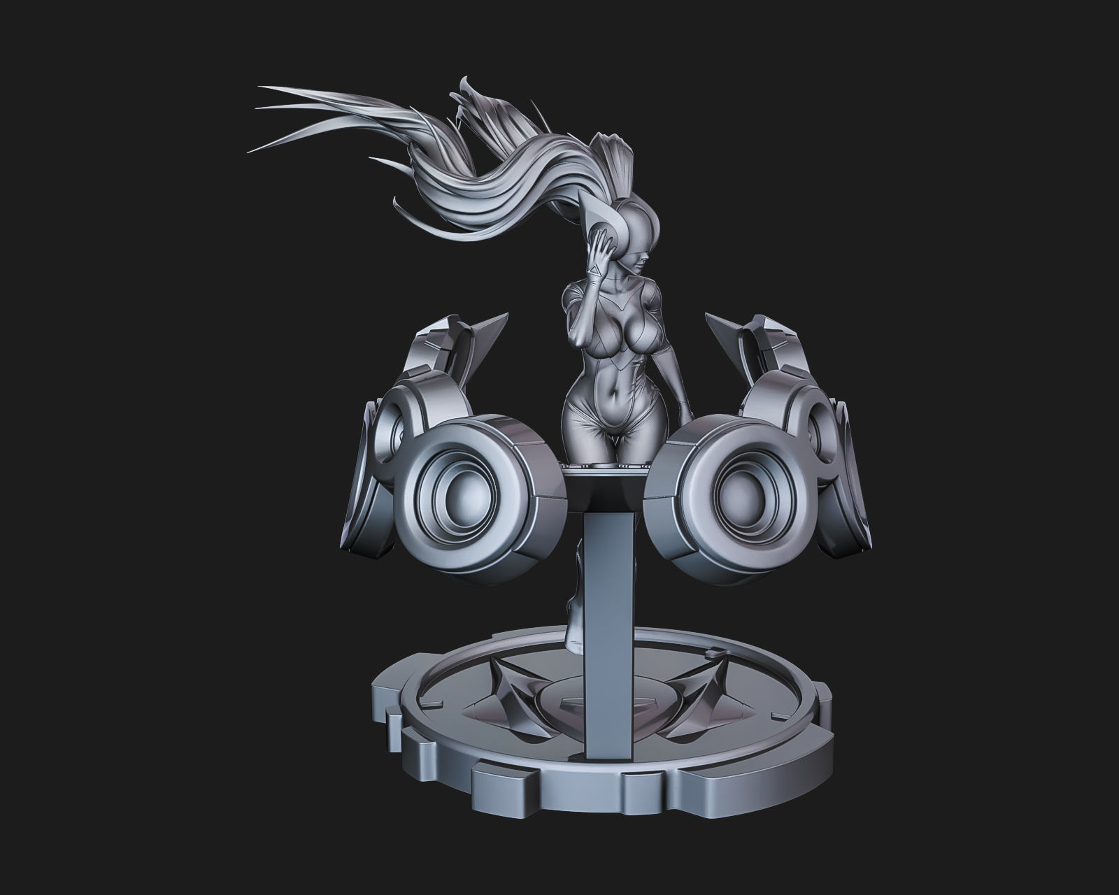 DJ SONA - LEAGUE OF LEGENDS - Fan Art 3D print model_1