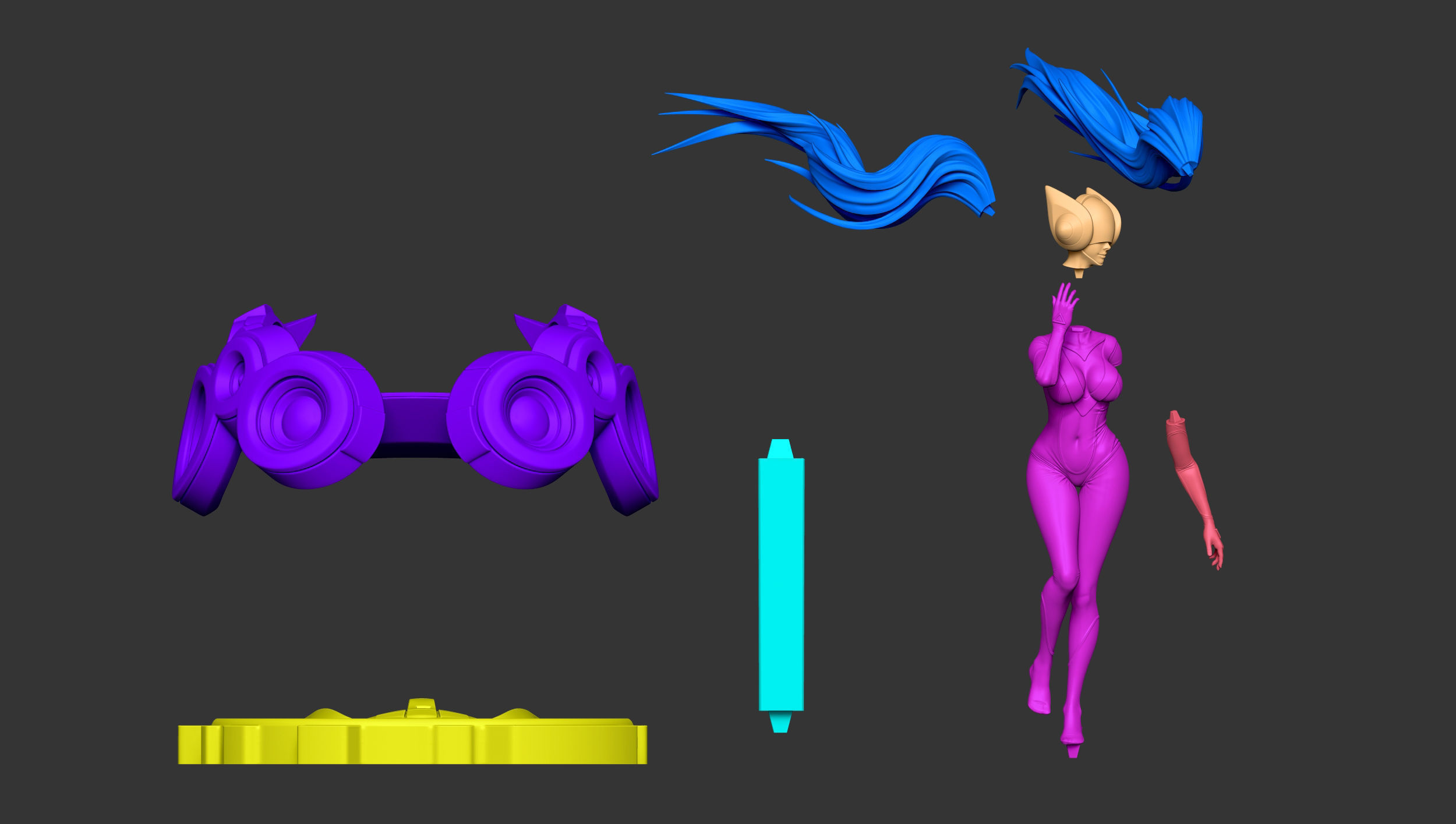 DJ SONA - LEAGUE OF LEGENDS - Fan Art 3D print model_9
