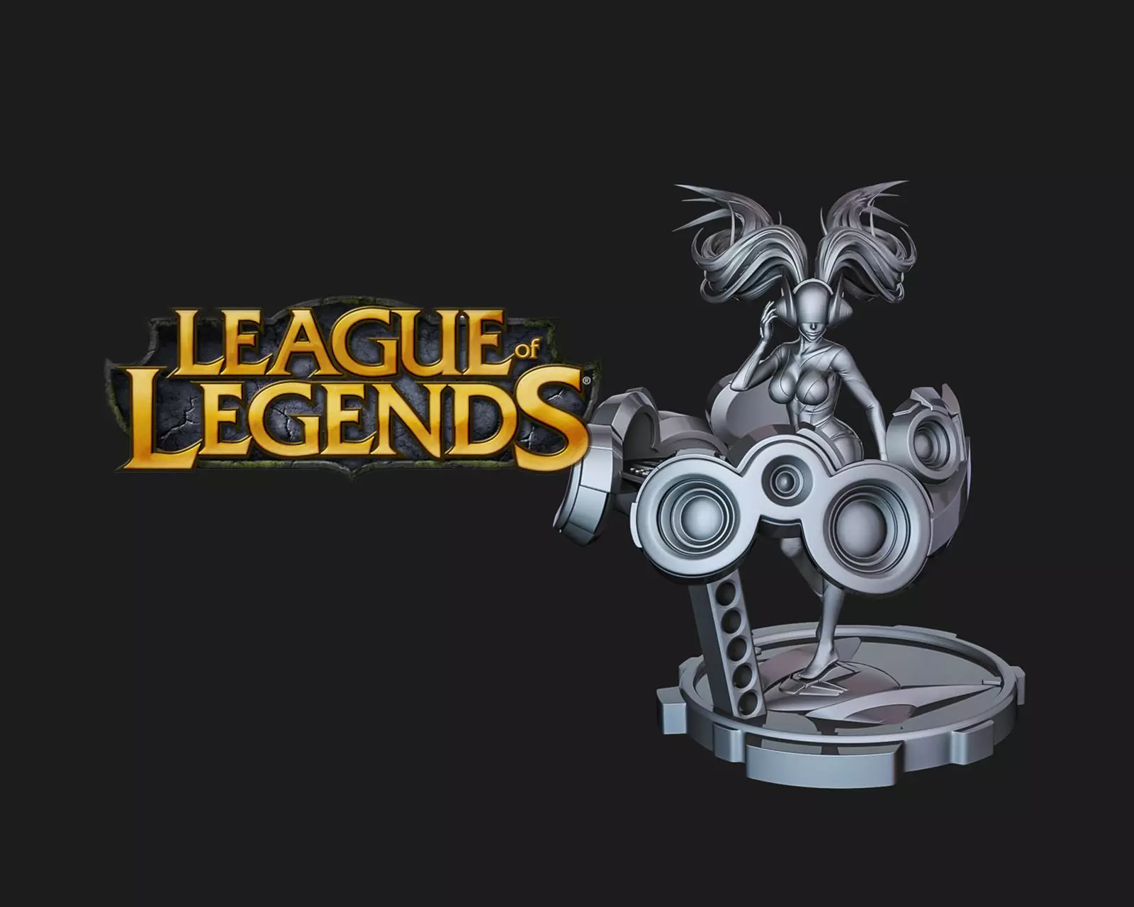 DJ SONA - LEAGUE OF LEGENDS - Fan Art 3D print model_0