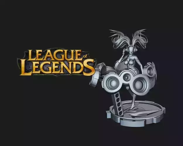 DJ SONA - LEAGUE OF LEGENDS - Fan Art 3D print model