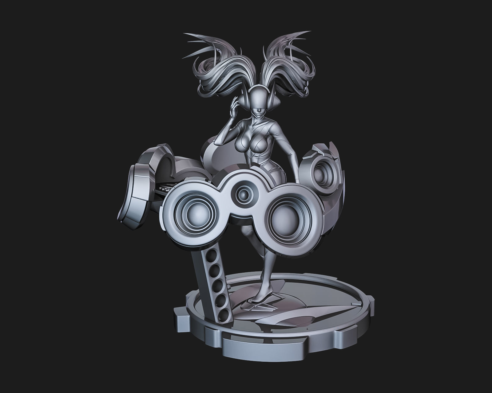 DJ SONA - LEAGUE OF LEGENDS - Fan Art 3D print model_3