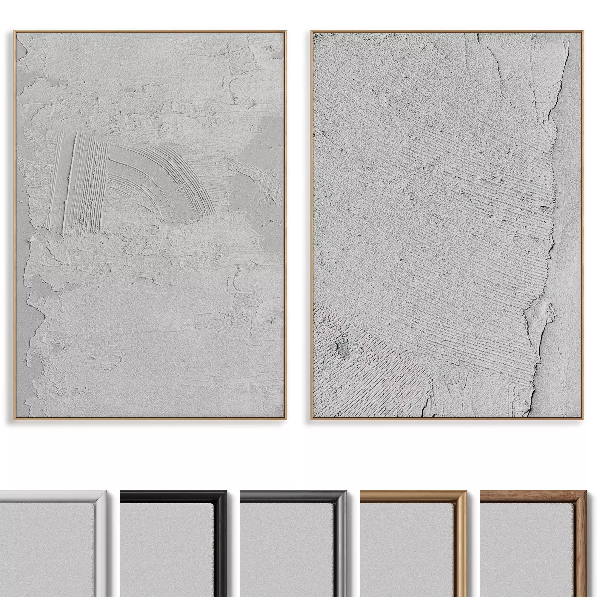 Abstract Painting Frame set 3D model_0
