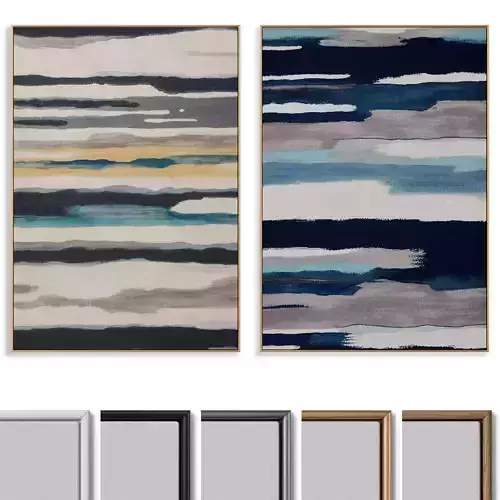 Abstract Painting Frame set  019