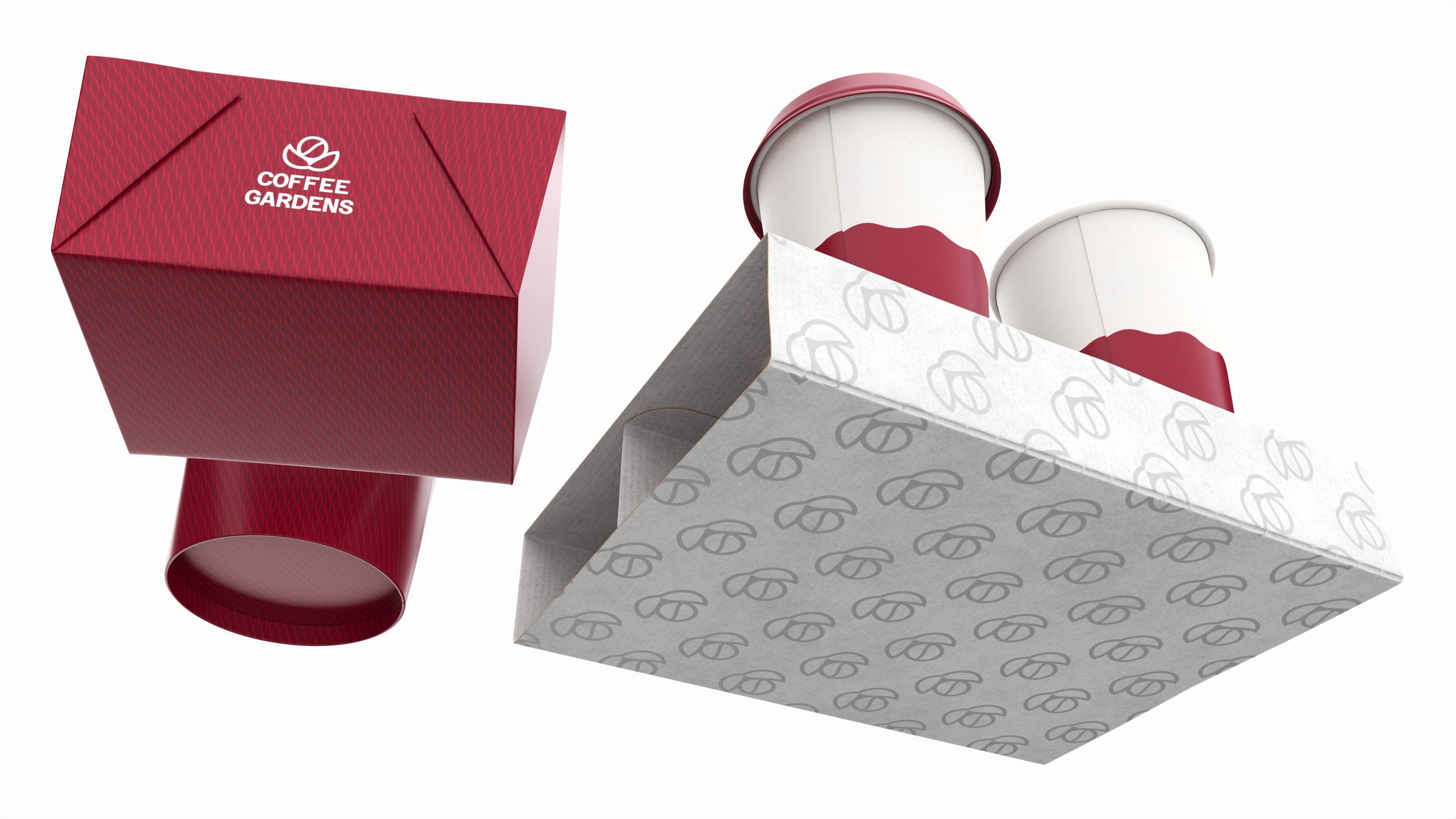 Fast Food Branding Set Mockup 02 3D model_3