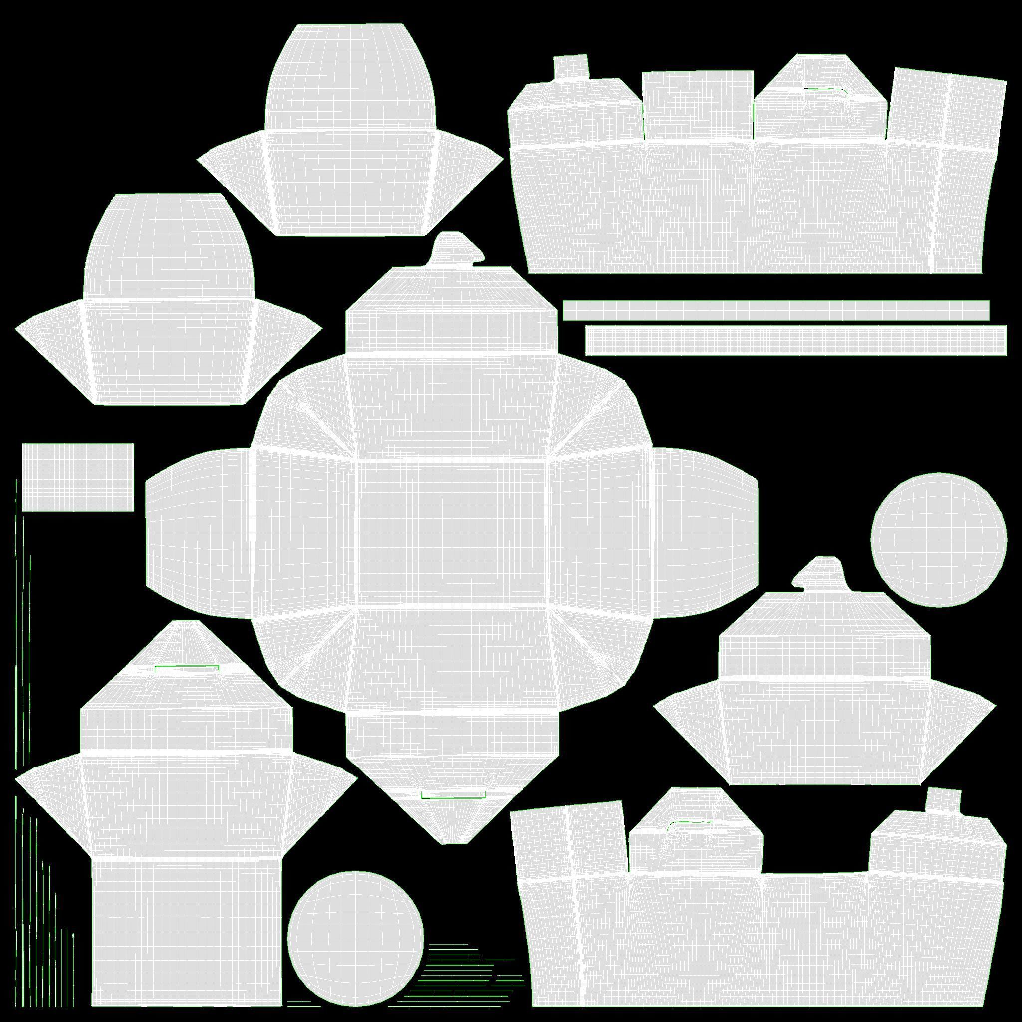 Fast Food Branding Set Mockup 02 3D model_13