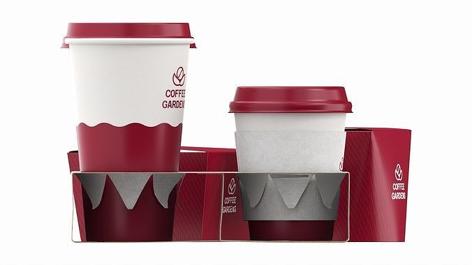 Fast Food Branding Set Mockup 02 3D model 7
