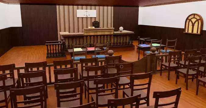 Indian Court Room  3D model