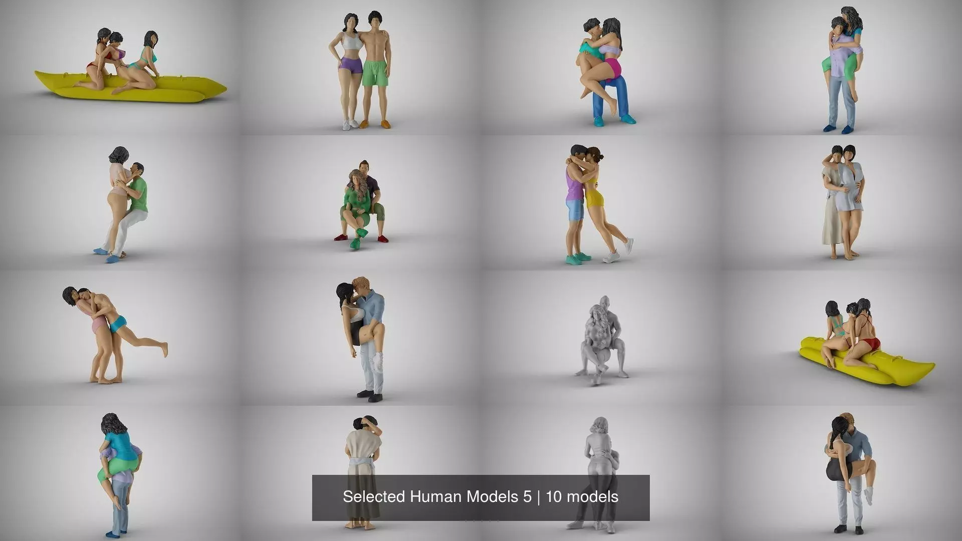 Selected Human Models 5 3D Model Collection_0