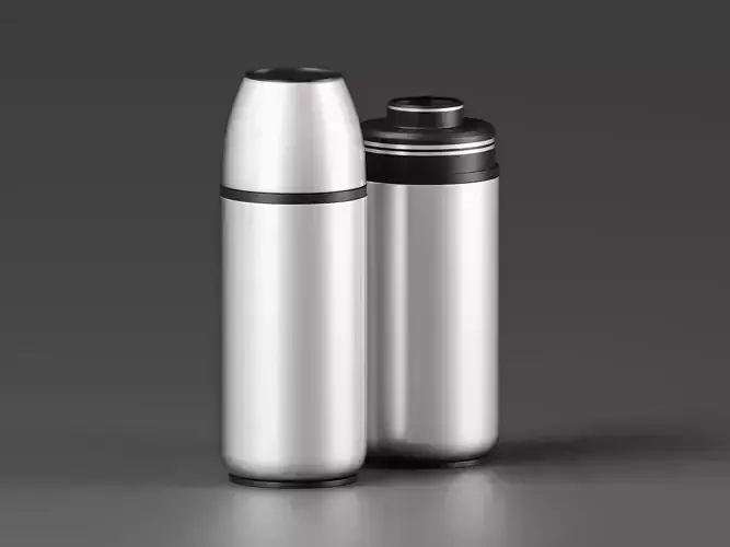 Metal Steel Traveller Bottle 3D Model