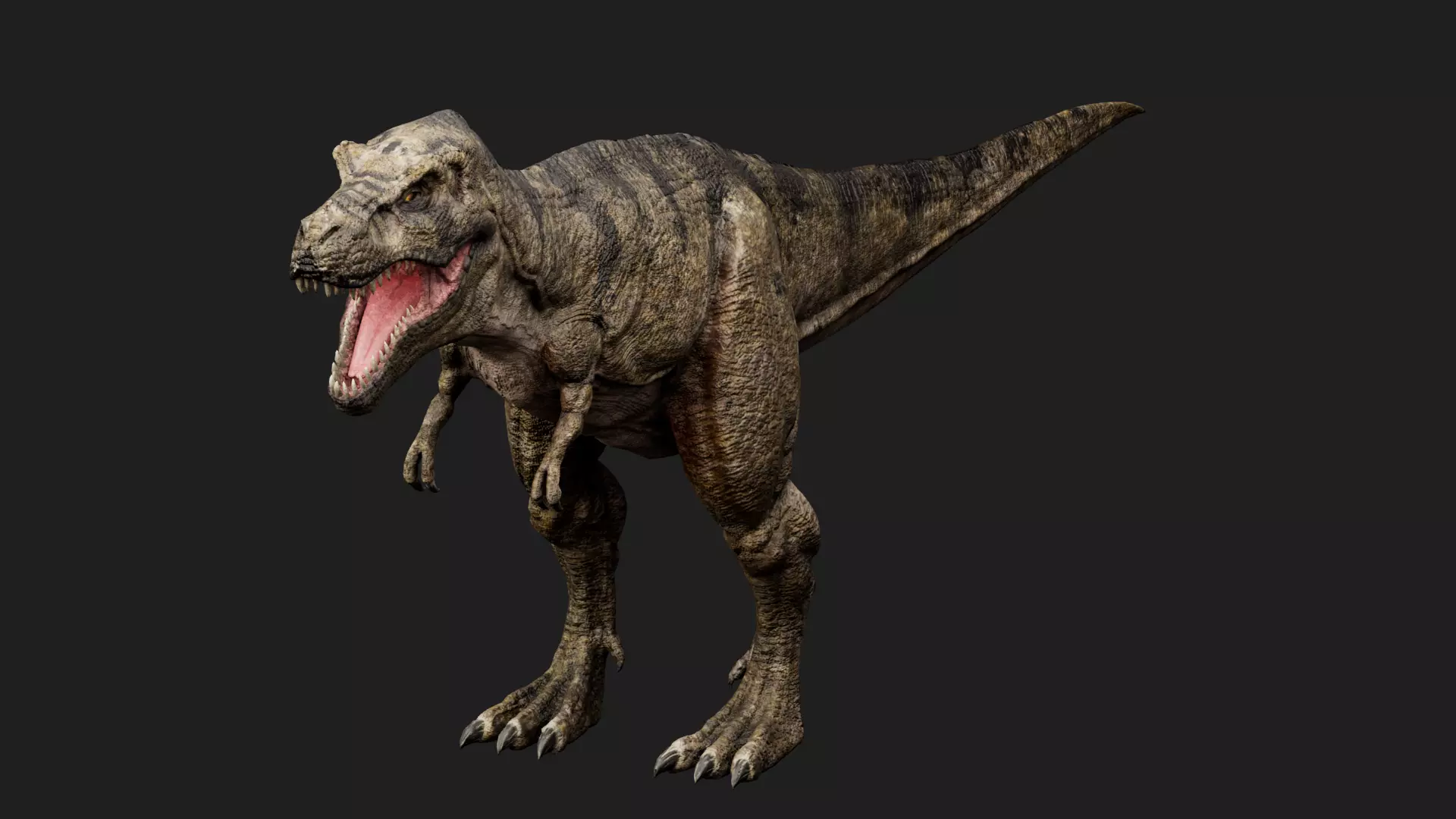 dinosaur Low-poly 3D model_0
