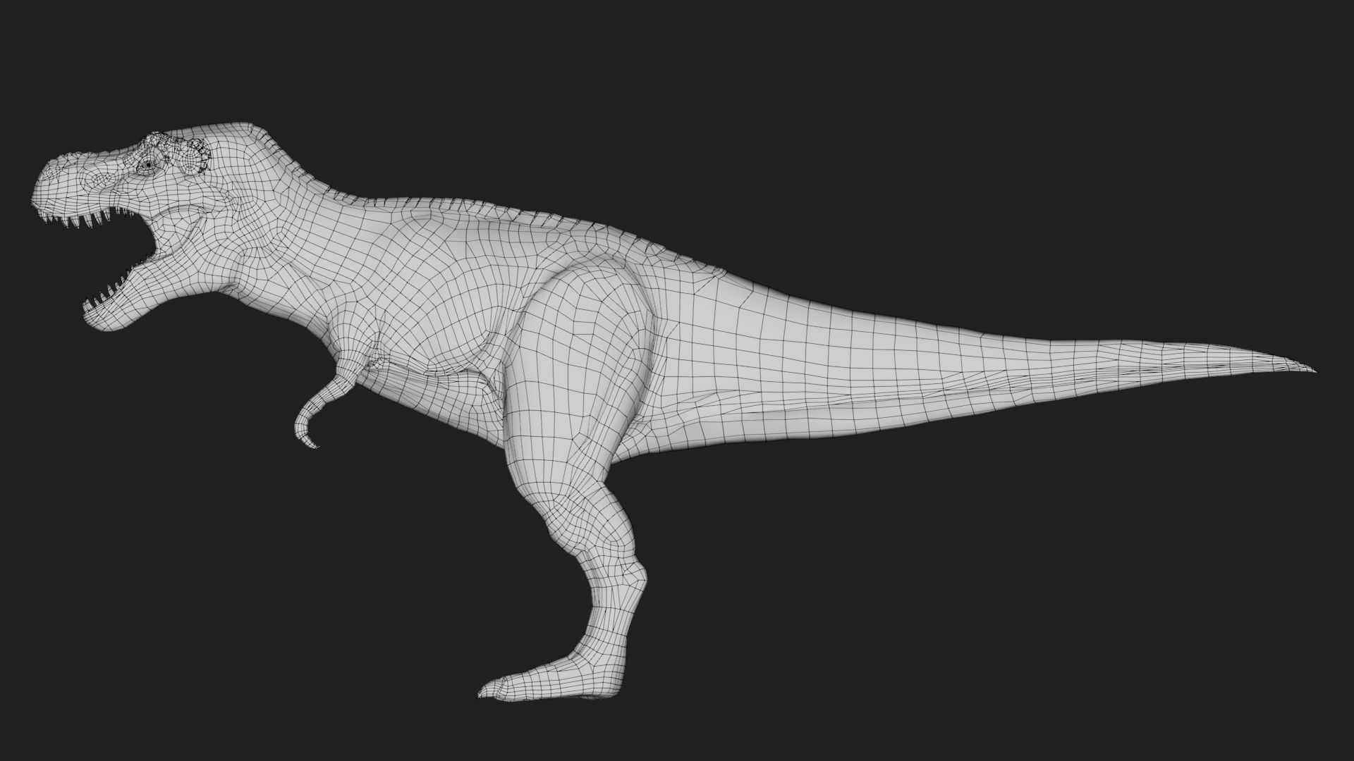 dinosaur Low-poly 3D model_5