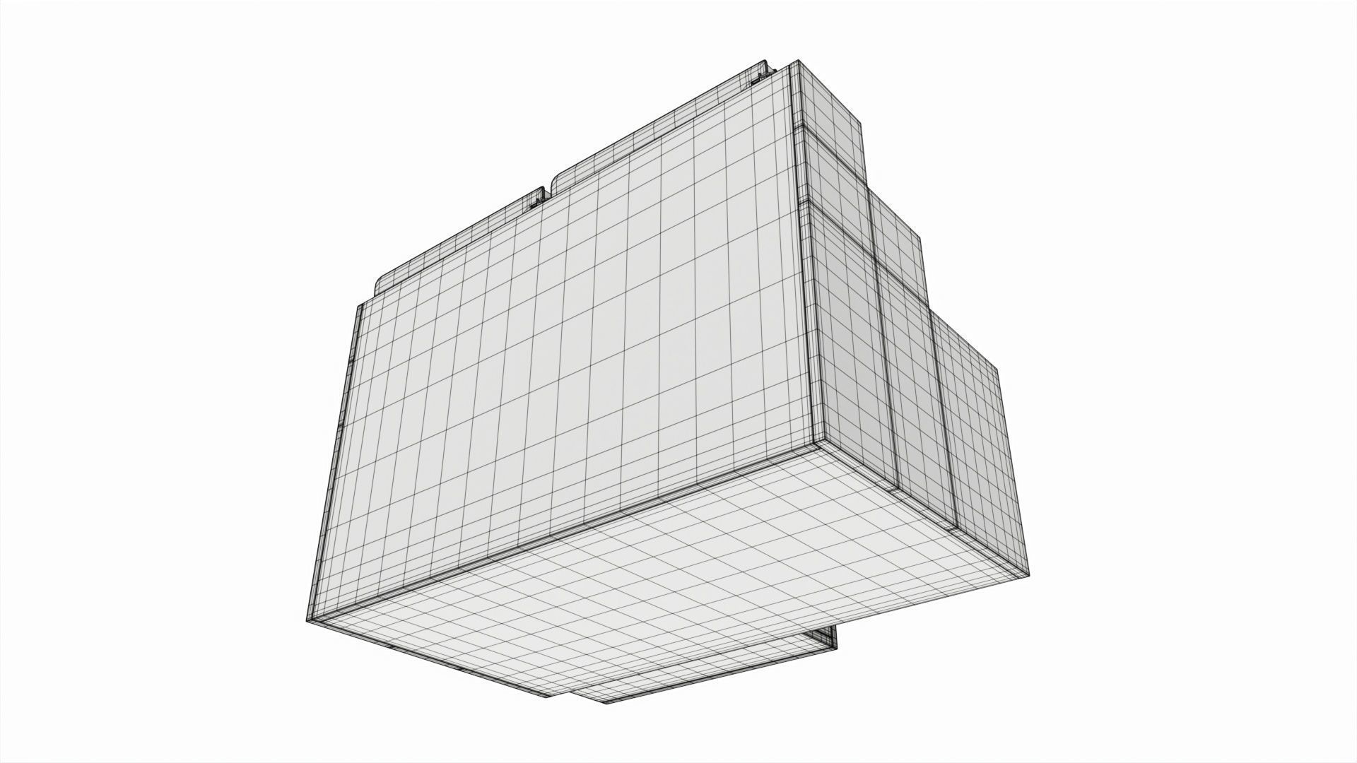 Office Wood Organizer with Supplies 03 3D model_8