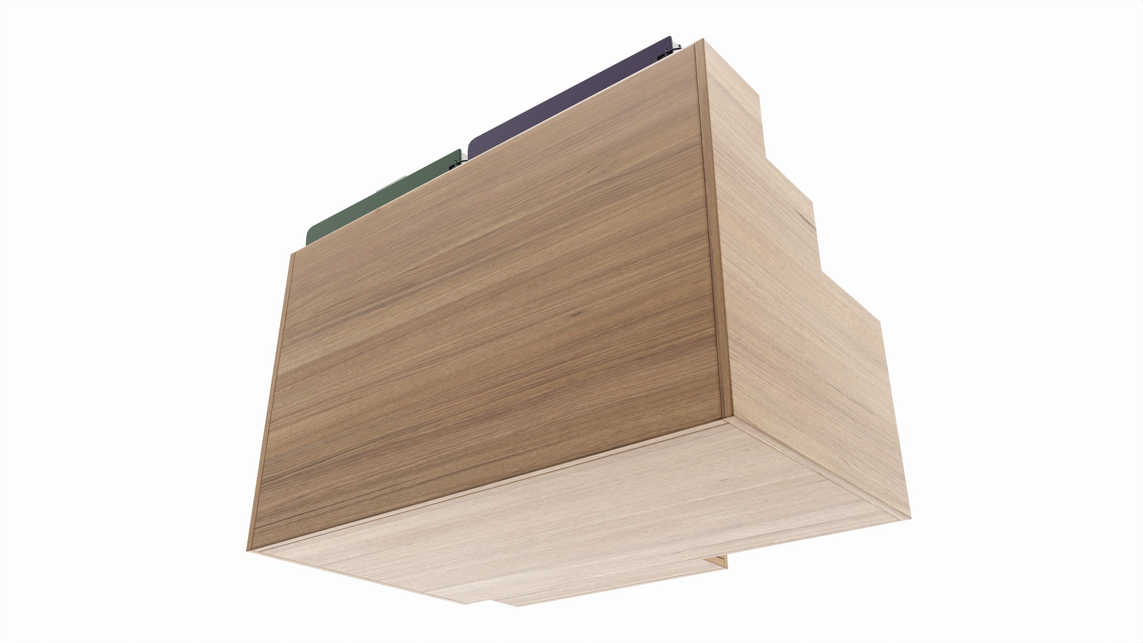 Office Wood Organizer with Supplies 03 3D model_4