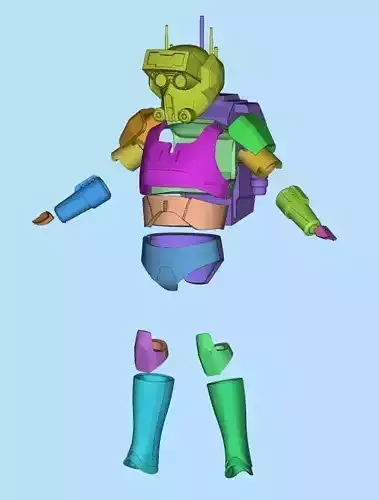 The Bad Batch - Tech 3-75 inch figure armor kit 3d files