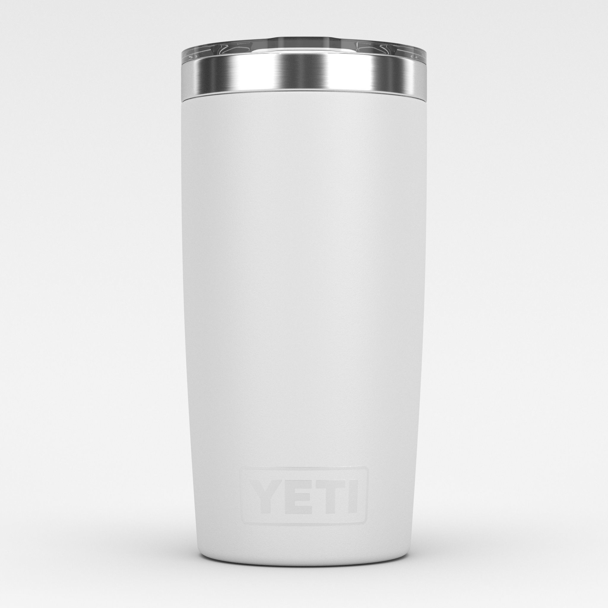 yeti rambler 10 oz white 3D model_2