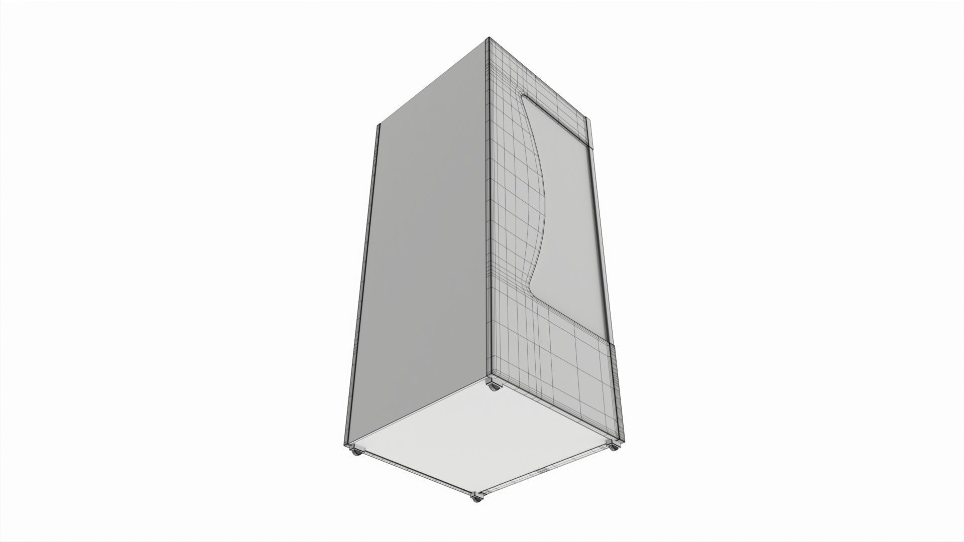 Store open front cooling shelf 3D model_7