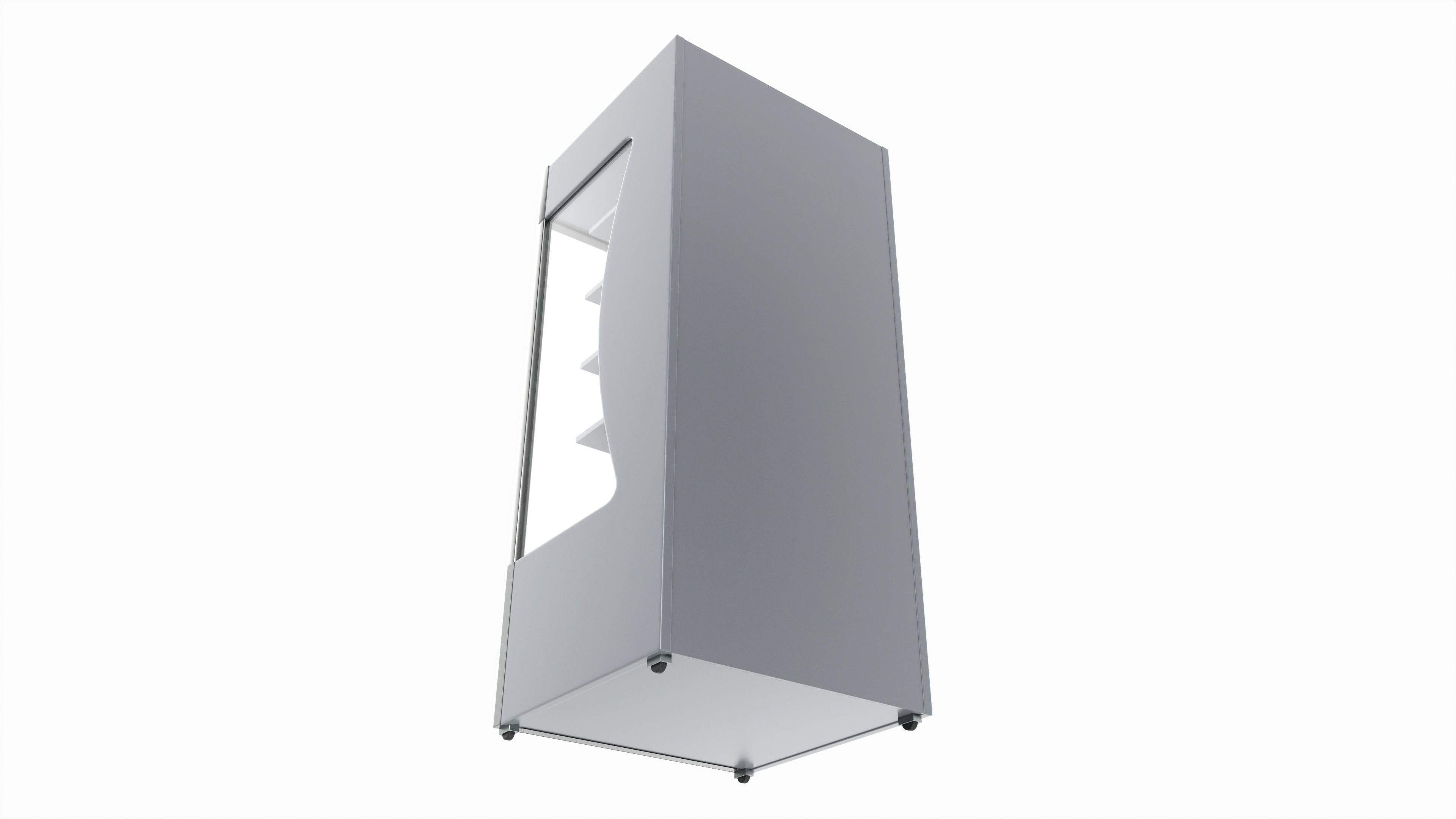 Store open front cooling shelf 3D model_3