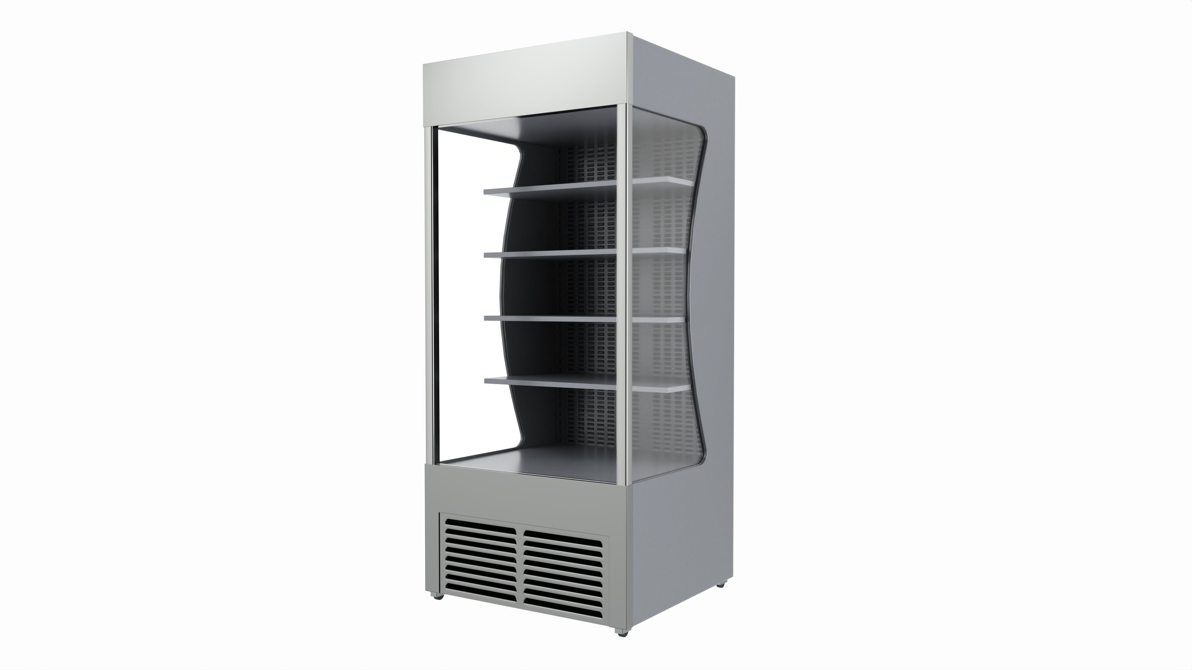 Store open front cooling shelf 3D model_1