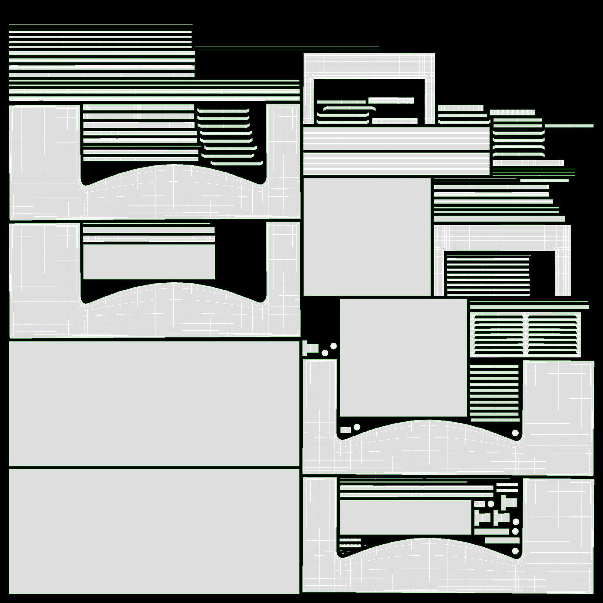 Store open front cooling shelf 3D model_10
