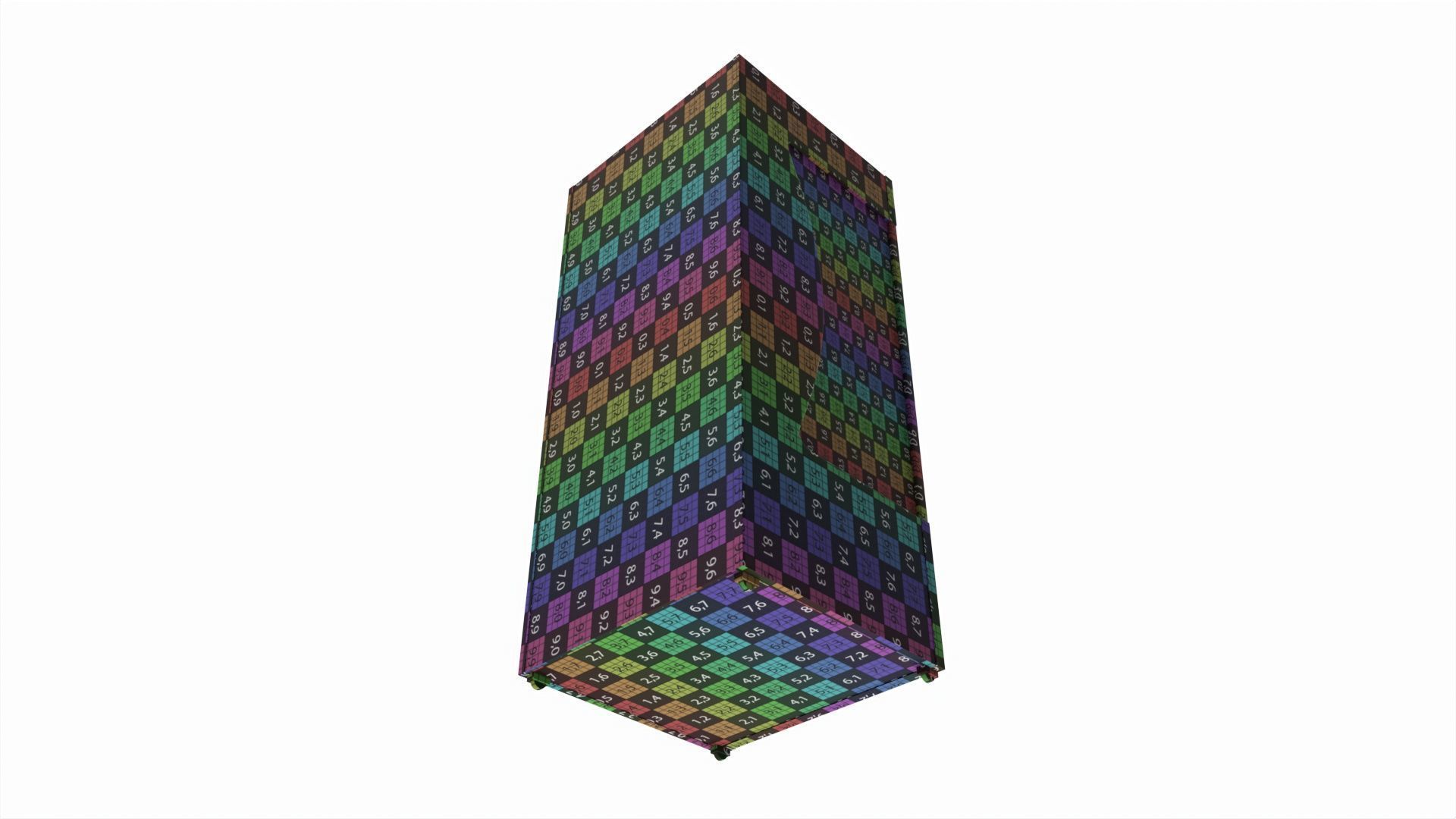 Store open front cooling shelf 3D model_8