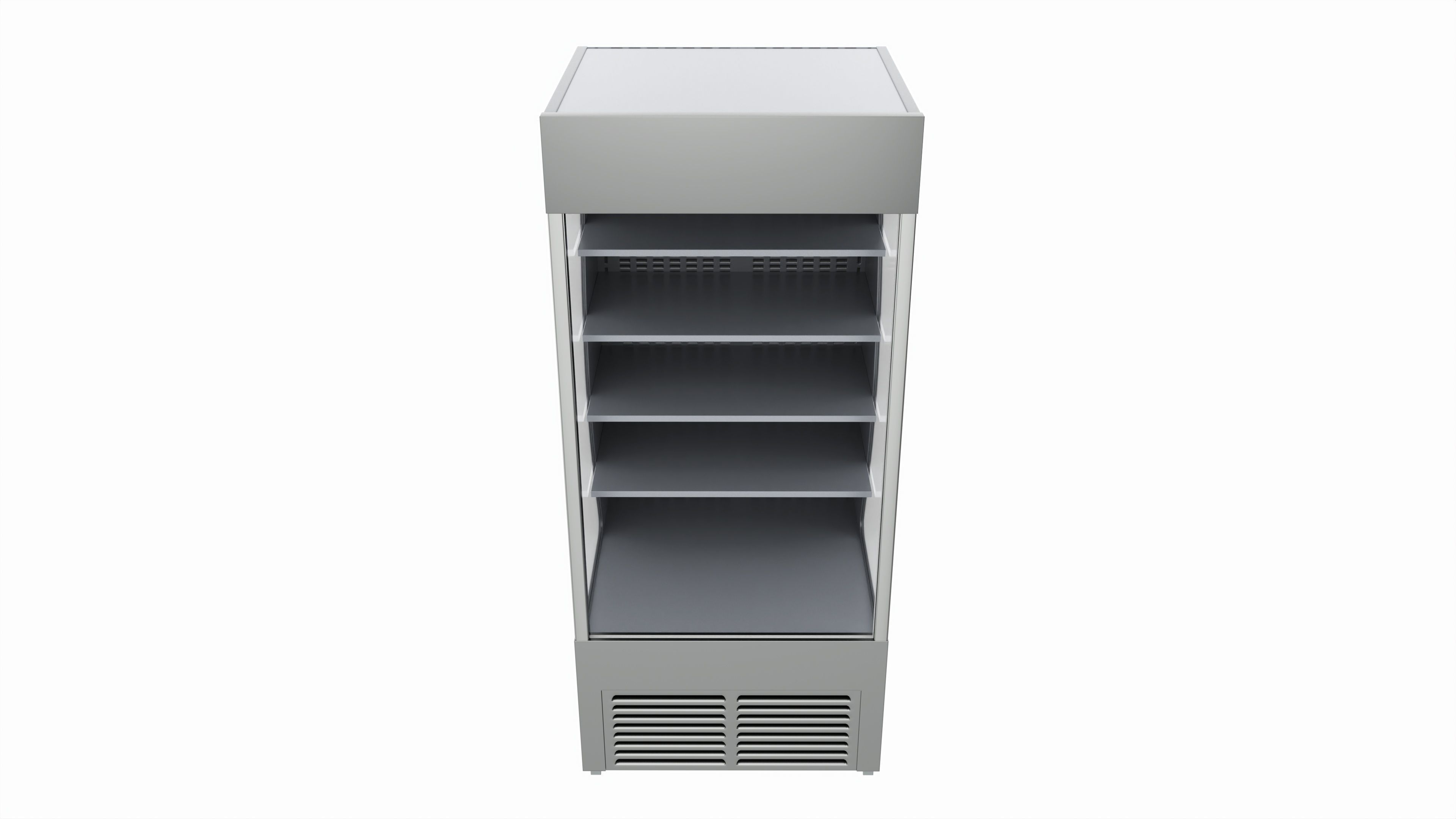 Store open front cooling shelf 3D model_2