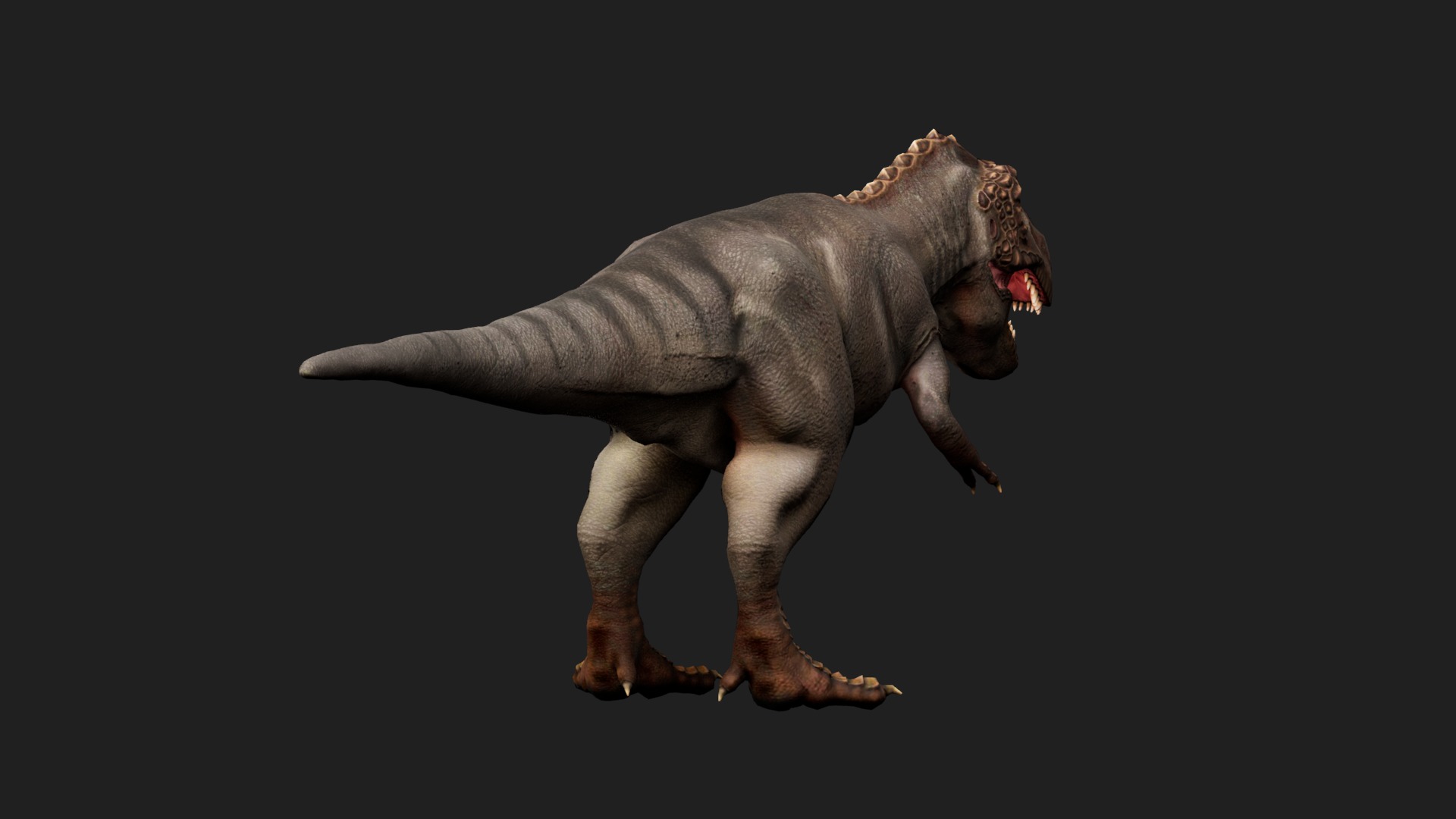 dinosaur Low-poly 3D model_2