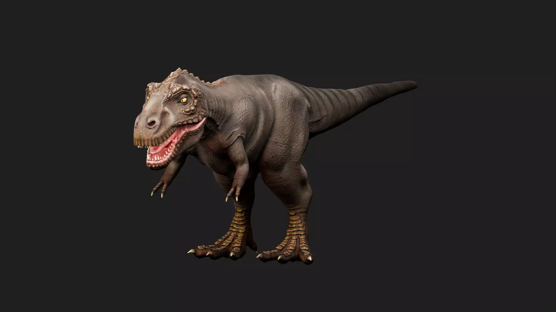 dinosaur Low-poly 3D model_0