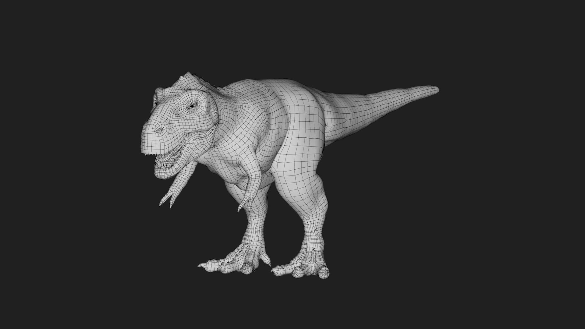 dinosaur Low-poly 3D model_1