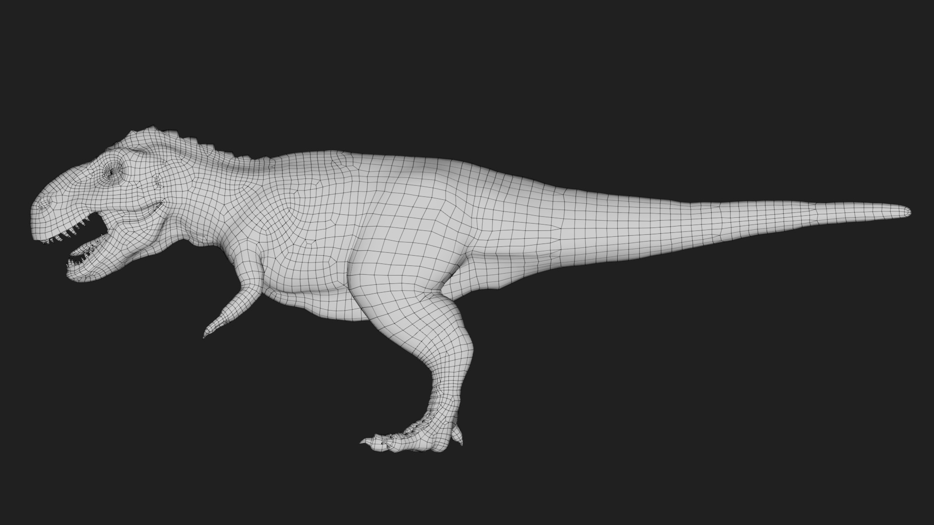 dinosaur Low-poly 3D model_5