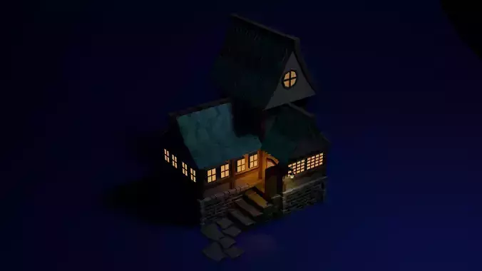 Stylized medival house