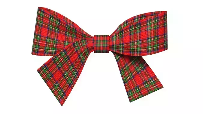 Christmas Bow Ribbon 73 Low-poly 3D model