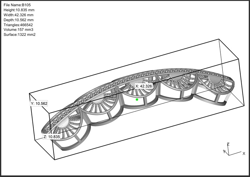 105 Interwoven Gold Bangle 12gm 3D print model_2