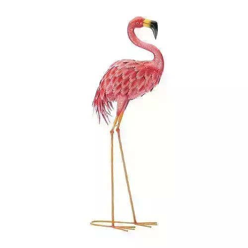 Pink Moriah Flamingo Garden Art 3D model