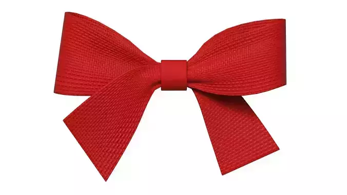 Christmas Bow Ribbon 79 Low-poly 3D model