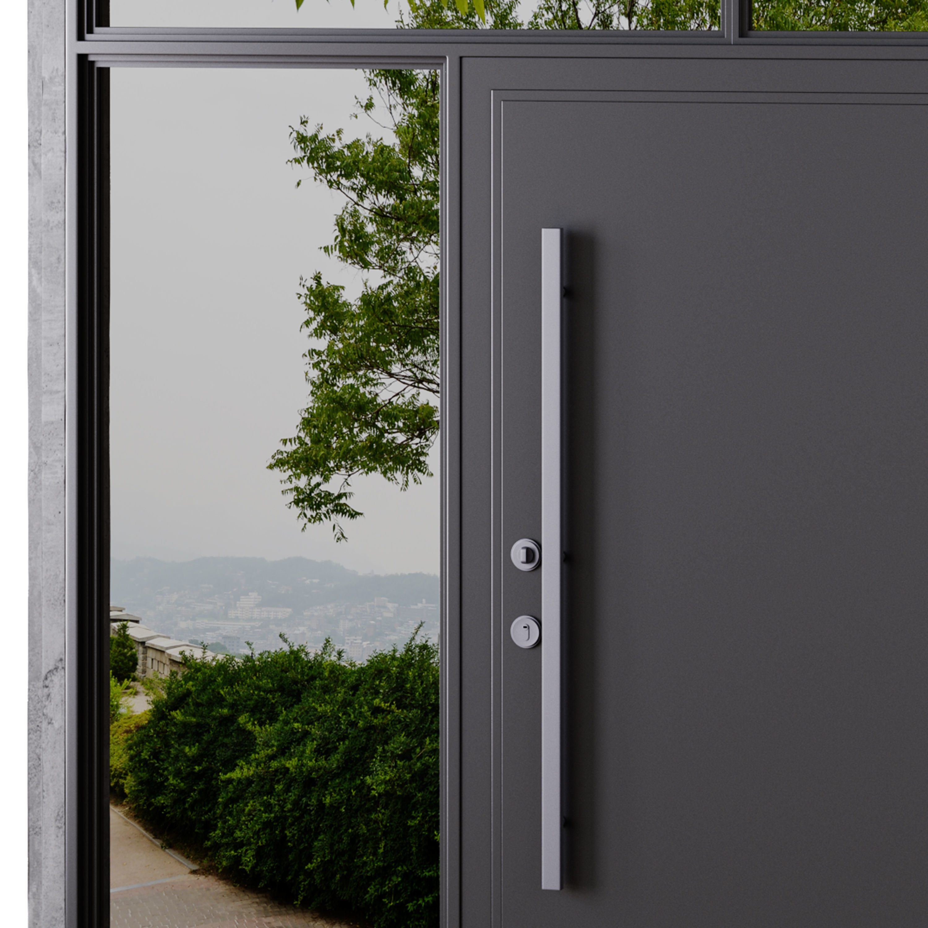 Metal entrance group for home and office 3D model_8