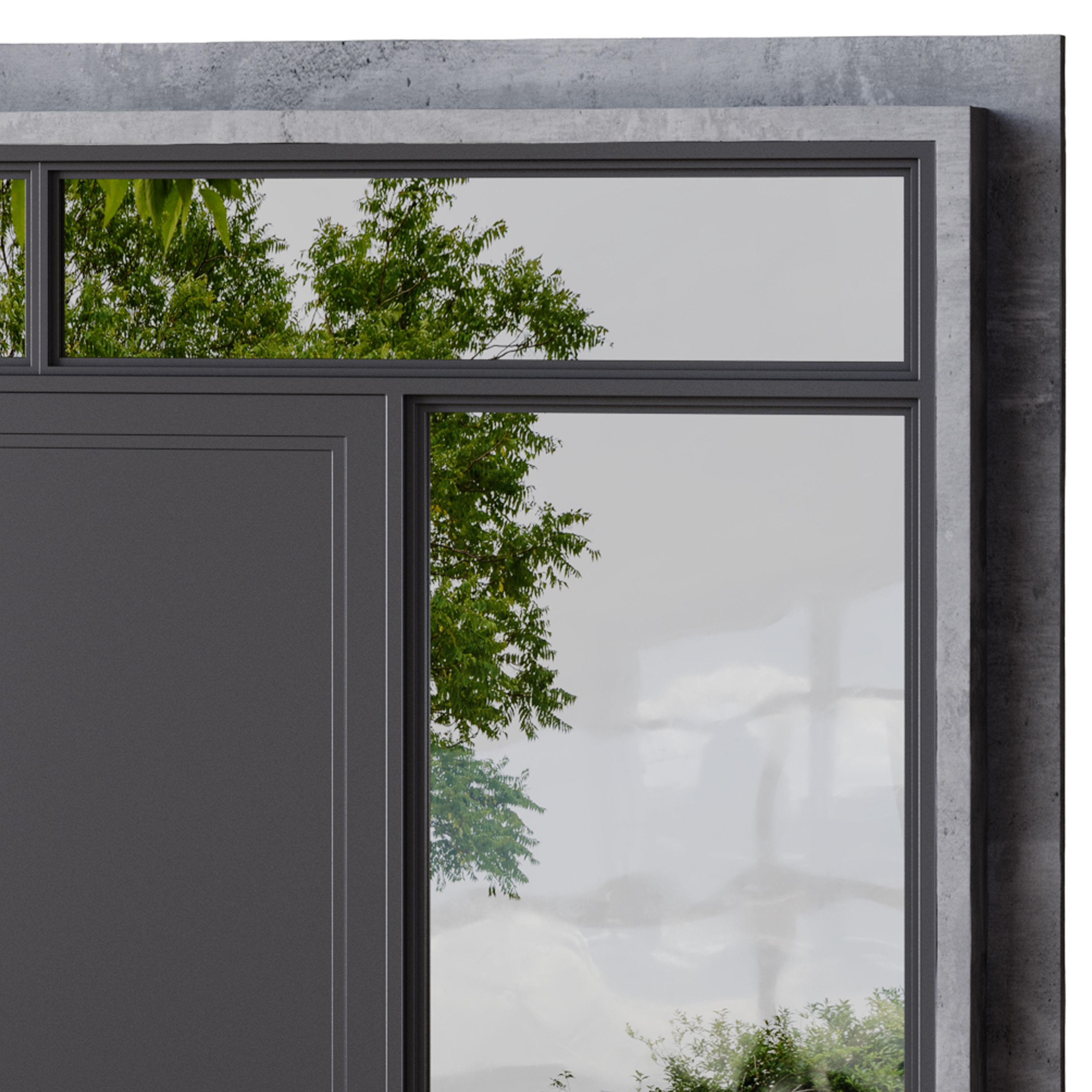 Metal entrance group for home and office 3D model_7